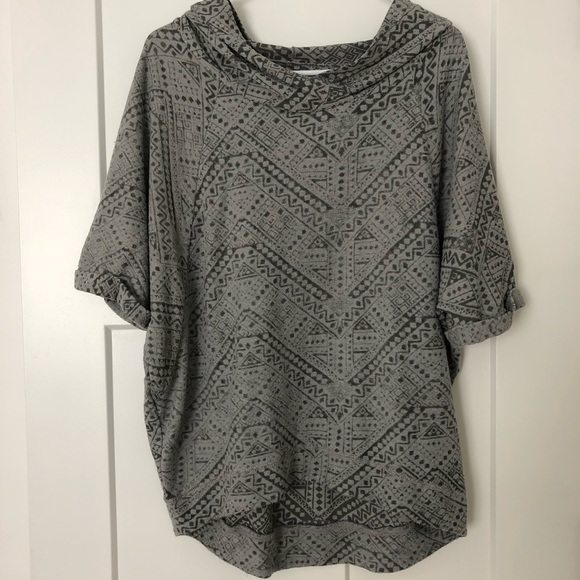 Hollister Tops - Hollister Hoodie, Aztec Gray Print, XS/SM